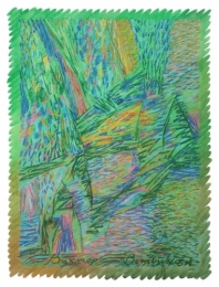 абстрактная картина "Зеленое настроение"