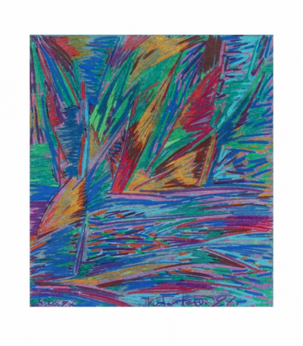 абстрактная картина "Майские парусники"